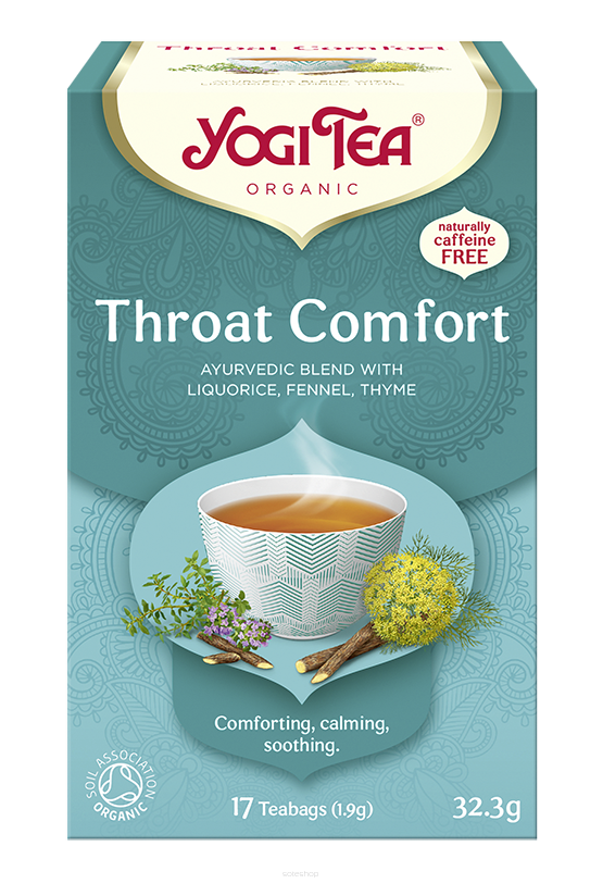 HERBATKA NA GARDŁO (THROAT COMFORT) BIO (17 x 1,9 g) 32,3 g - YOGI TEA