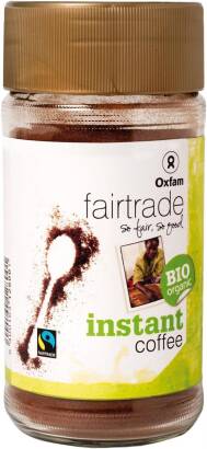 KAWA ROZPUSZCZALNA ARABICA/ROBUSTA TANZANIA FAIR TRADE BIO 100 g - OXFAM