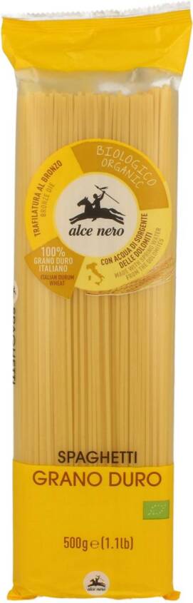 MAKARON (SEMOLINOWY) SPAGHETTI BIO 500 g - ALCE NERO