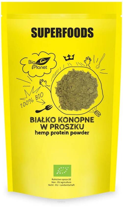 BIAŁKO KONOPNE W PROSZKU BIO 150 g - BIO PLANET