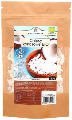 Chipsy kokosowe BIO 150 g - Pięć Przemian