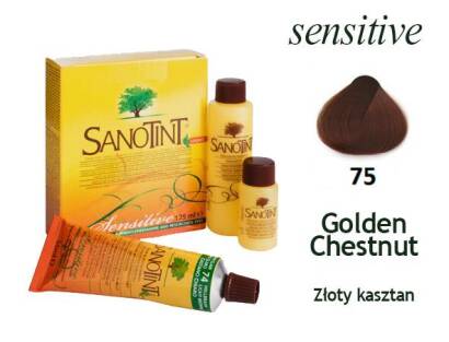 NATURALNA FARBA SANOTINT LIGHT SENSITIVE NR 75 Golden Chestnut (złoty kasztan)