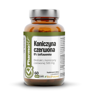 Koniczyna czerwona 8% izoflawonów 60 kaps | Clean label Pharmovit