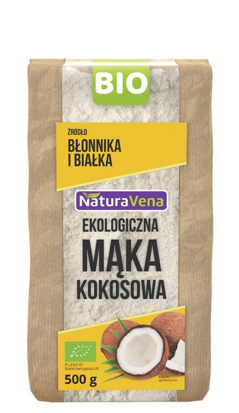 MĄKA KOKOSOWA BIO 500 g - NATURAVENA