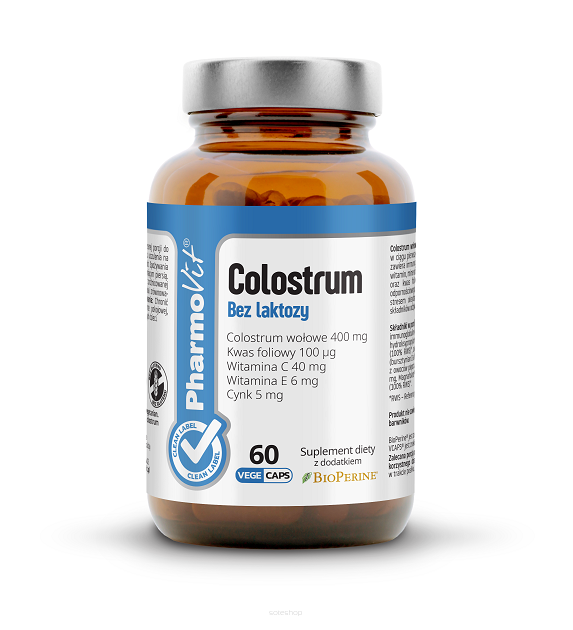 COLOSTRUM BEZGLUTENOWE 60 KAPSUŁEK 35,13 g - PHARMOVIT (CLEAN LABEL)