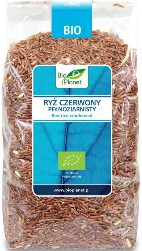 RYŻ CZERWONY PEŁNOZIARNISTY BIO 1 kg - BIO PLANET