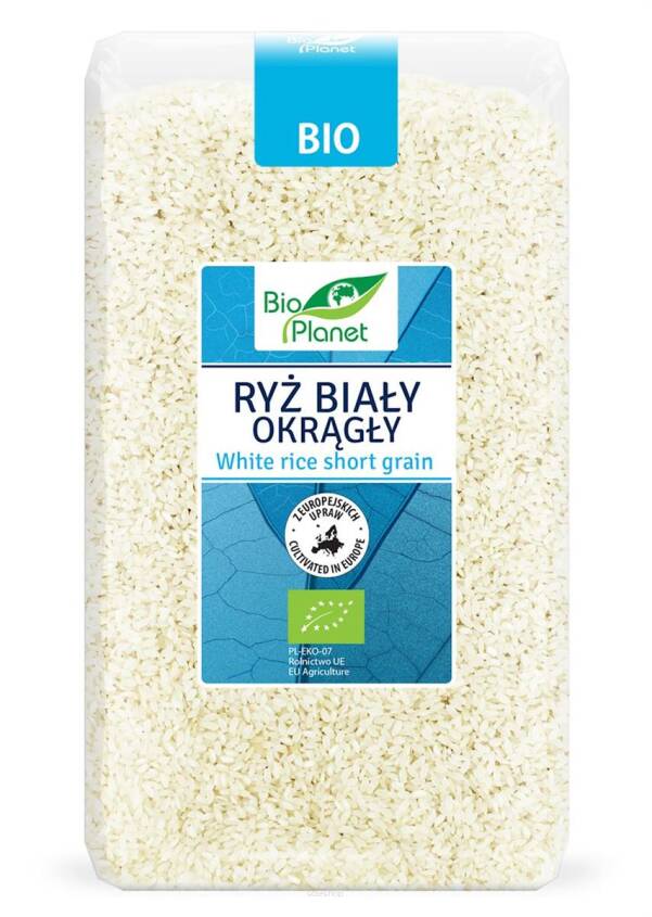 RYŻ BIAŁY OKRĄGŁY BIO 1 kg - BIO PLANET