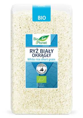 RYŻ BIAŁY OKRĄGŁY BIO 1 kg - BIO PLANET