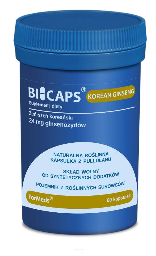 Bicaps Korean Ginseng 60Kaps. Żen-Szeń koreański - Formeds.