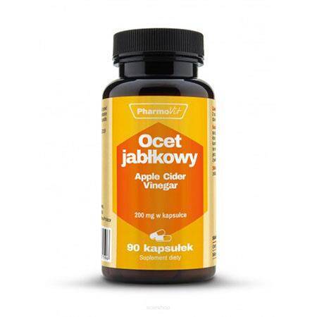 Ocet jabłkowy 200mg w kapsułce 90 kapsułek - PharmoVit