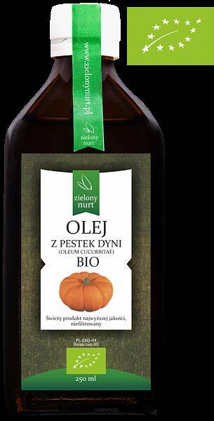 Olej z pestek dyni BIO 500ml - Zielony Nurt