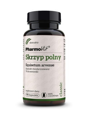 Skrzyp polny Equisetum arvense Ekstrakt standaryzowany 7% krzemionki 90 kaps | Classic Pharmovit