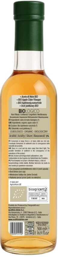Ocet jabłkowy niefiltrowany BIO 500 ml