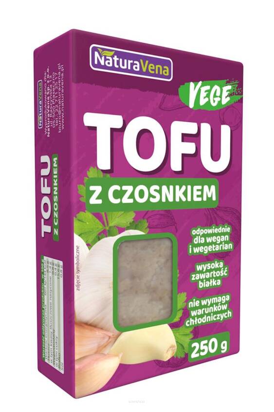 TOFU KOSTKA CZOSNKOWE 250 g - NATURAVENA