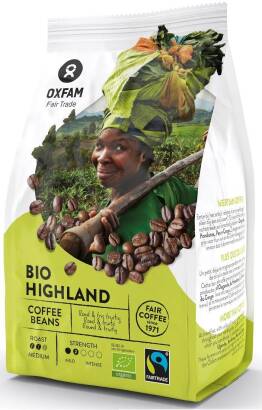 KAWA ZIARNISTA ARABICA/ROBUSTA WYSOKOGÓRSKA FAIR TRADE BIO 250 g - OXFAM