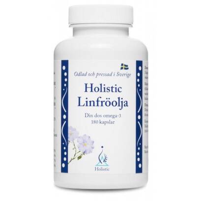 Linfroolja - Olej lniany + witamina E (180 kaps.)- Holistic