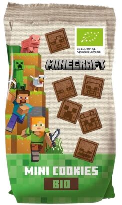 Mini ciastka kakaowe dla dzieci Minecraft BIO 100 g