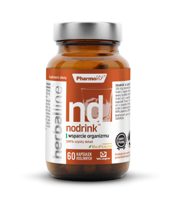 Nodrink™ wsparcie organizmu 60 kaps Vcaps® | Herballine™ Pharmovit
