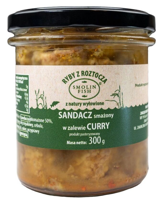SANDACZ SMAŻONY W ZALEWIE CURRY 300 g - SMOLIN FISH (NA ZAMÓWIENIE)