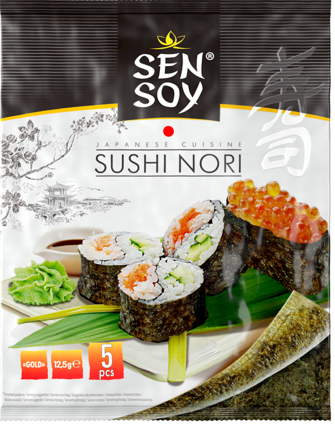 ALGI NORI PRAŻONE DO SUSHI (5 szt) 12,5 g - SEN SOY