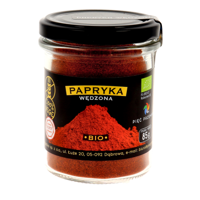 Papryka wędzona bezglutenowa BIO 85 g - Pięć Przemian