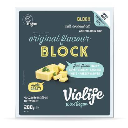 Wegański ser blok naturalny 200g - Violife