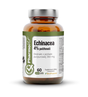 Echinacea 4% polifenoli 60 kaps Vcaps® | Clean Label Pharmovit