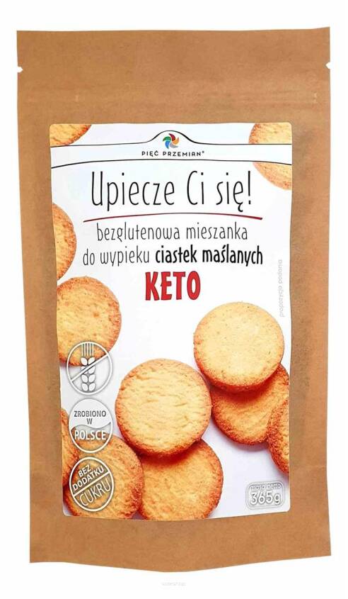 Mieszanka na keto ciastka maślane bezglutenowe 365 g - Pięć Przemian