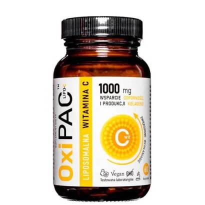 OxiPAC Lipo-C Liposomalna Witamina C1000, 60 kapsułek - ARONPHARMA
