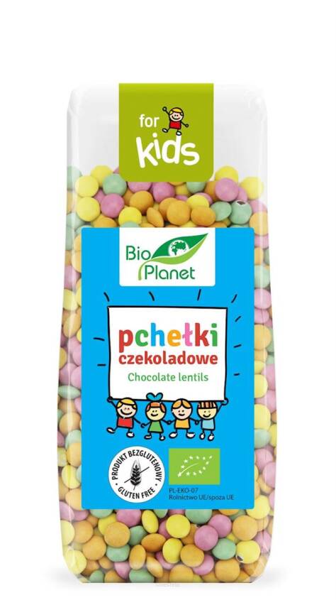 PCHEŁKI CZEKOLADOWE BEZGLUTENOWE BIO 100 g - BIO PLANET