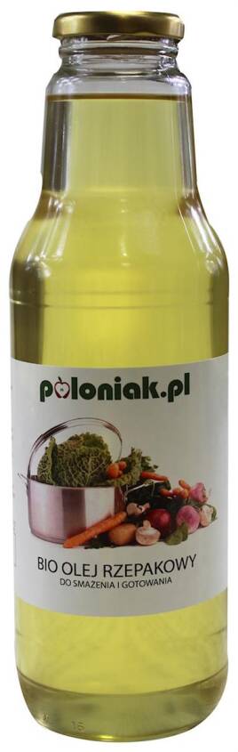 OLEJ RZEPAKOWY DO SMAŻENIA I GOTOWANIA BIO 750 ml - POLONIAK