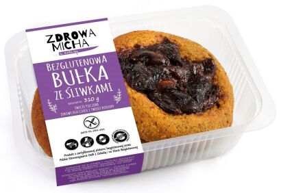 BUŁKI ZE ŚLIWKĄ BEZGLUTENOWE (2 szt.) 310 g - ZDROWA MICHA (NA ZAMÓWIENIE)