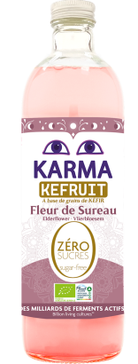 NAPÓJ PROBIOTYCZNY KEFRUIT KWIAT CZARNEGO BZU BEZ CUKRU FAIR FOR LIFE BIO 750 ml - KARMA