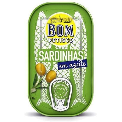 SARDYNKI PORTUGALSKIE W OLIWIE Z OLIWEK 120 g (84 g)  - BON APPETIT (BOM PETISCO)