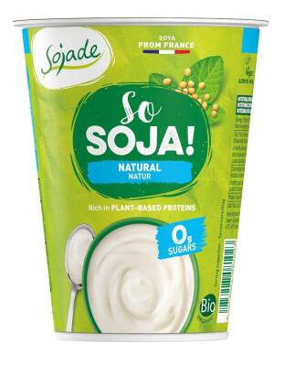 PRODUKT SOJOWY NATURALNY NIE ZAWIERA CUKRÓW BEZGLUTENOWY BIO 400 g - SOJADE