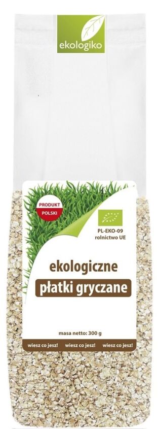 Płatki gryczane nieprażone BIO 300 g