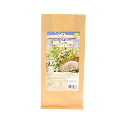 Mąka gryczana BIAŁA BIO bezglutenowa 1000 g - Pięć Przemian