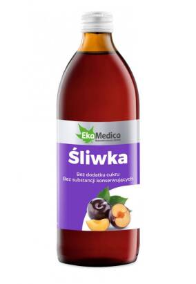 Śliwka sok 100% 500 ml - EkaMedica