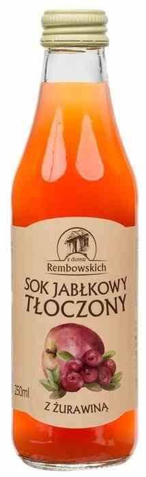 Sok jabłkowy tłoczony z żurawiną 250 ml