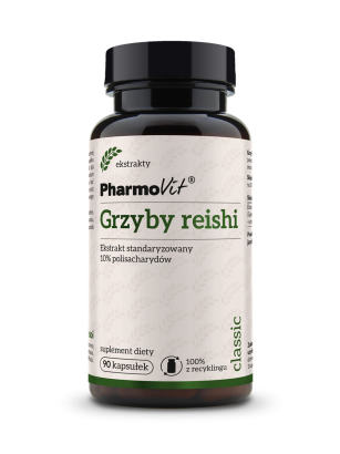 Grzyby reishi Ekstrakt standaryzowany 10% polisacharydów 90 kaps | Classic Pharmovit