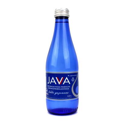 NATURALNA WODA MINERALNA ŚREDNIOZMINERALIZOWANA LEKKO GAZOWANA 330 ml (SZKŁO) - JAVA