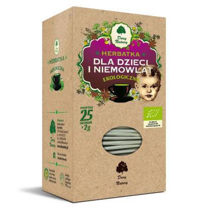 HERBATKA DLA DZIECI I NIEMOWLĄT BIO (25 x 2 g) 50 g - DARY NATURY