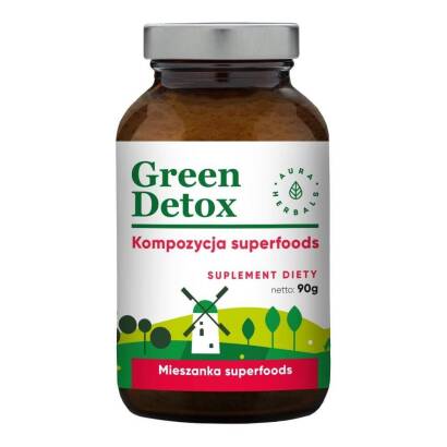 Green Detox - kompozycja superfoods - proszek (90g) Aura Herbals
