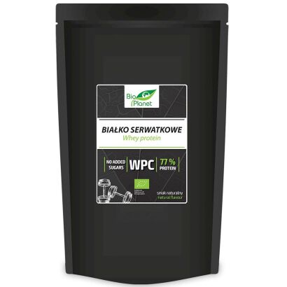 BIAŁKO SERWATKOWE NATURALNE (WPC 77) BIO 500 g - BIO PLANET