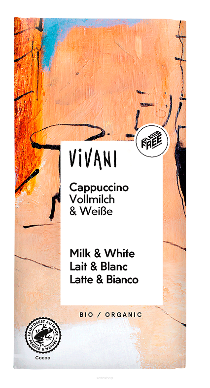 CZEKOLADA O SMAKU CAPPUCCINO BIO 100 g - VIVANI