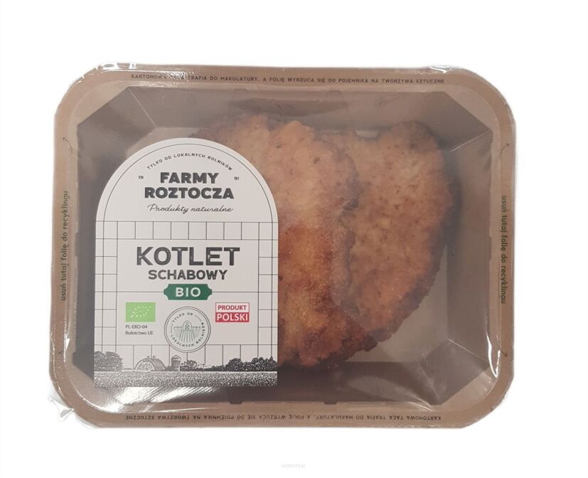 KOTLET SCHABOWY BIO 300 g - FARMY ROZTOCZA (NA ZAMÓWIENIE)