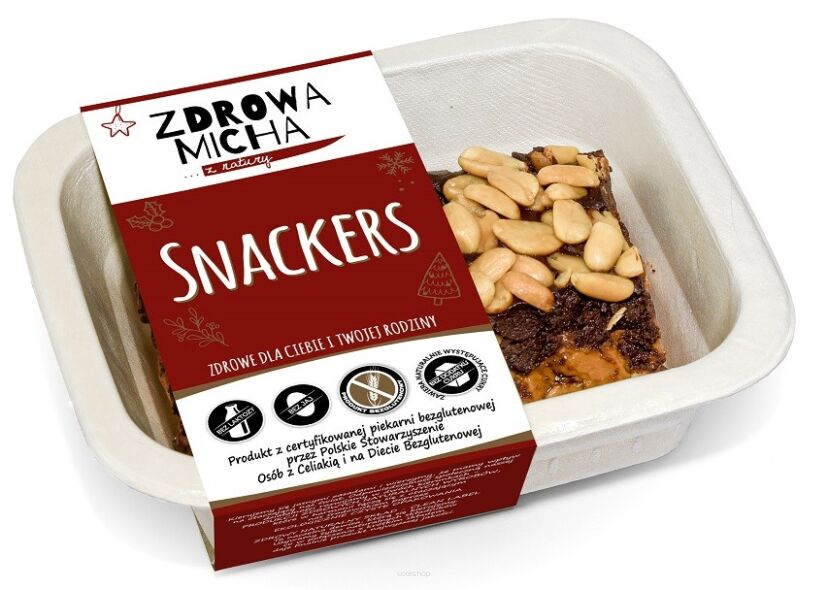CIASTO SNACKERS BEZGLUTENOWE 240 g - ZDROWA MICHA (NA ZAMÓWIENIE)