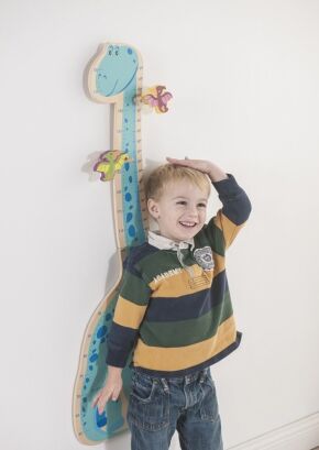 Drewniana miarka wzrostu dino (101x27x1cm) fsc