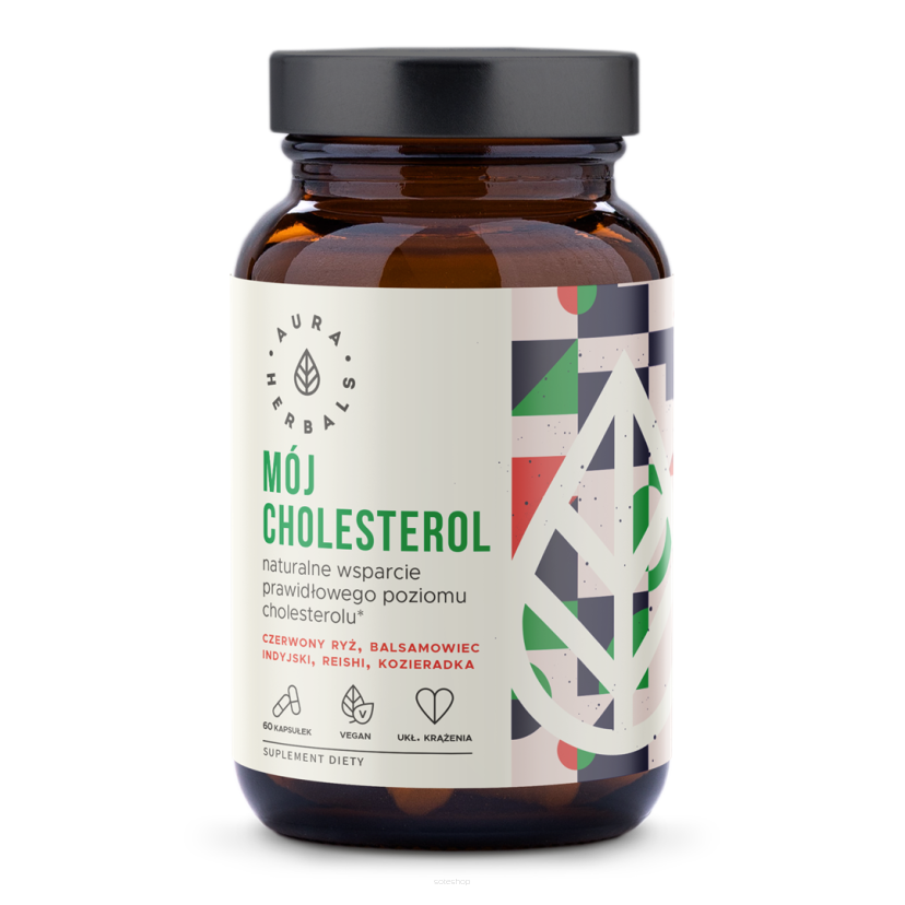 Mój Cholesterol, prawidłowy poziom, kapsułki 60 szt. - Aura Herbals
