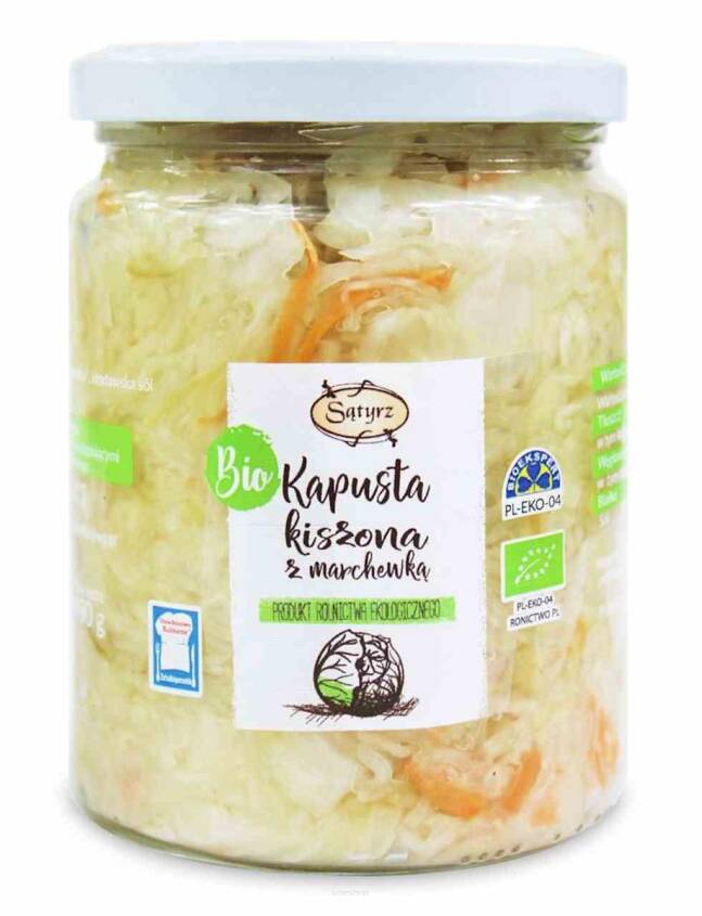 Kapusta kiszona z marchewką BIO 800 g